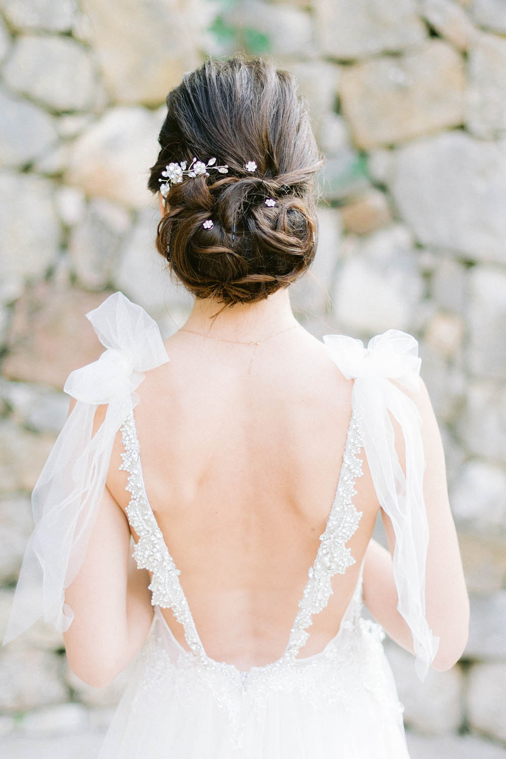 detail de la robe de mariage